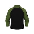 thumbnail image 2 of DYMADE Men's Winter Fleece Colorblock Long Sleeve Stand-Up Collar 1/2 Zip Athletic Fit Sweatshirt, 2 of 3