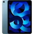 thumbnail image 2 of Apple iPad Air de 10,9" (2022, 64 GB, chip M1, Wi-Fi, azul) (MM9E3LL/A) Paquete con funda negra con cremallera + protector de pantalla + funda de TPU + teclado + limpiador LCD Apple MM9E3LL/A, 2 of 8