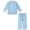 Sky Blue, variant on YunPes Boys Loungewear Sets Button Down Long Sleeve Collared Shirts Loose Pants Teen Kids Matching Outfits 2 Piece