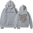 thumbnail image 1 of Faith Over Fear Sweat à Capuche Chrétien Sweat à Capuche Jésus Tendance, 1 of 8