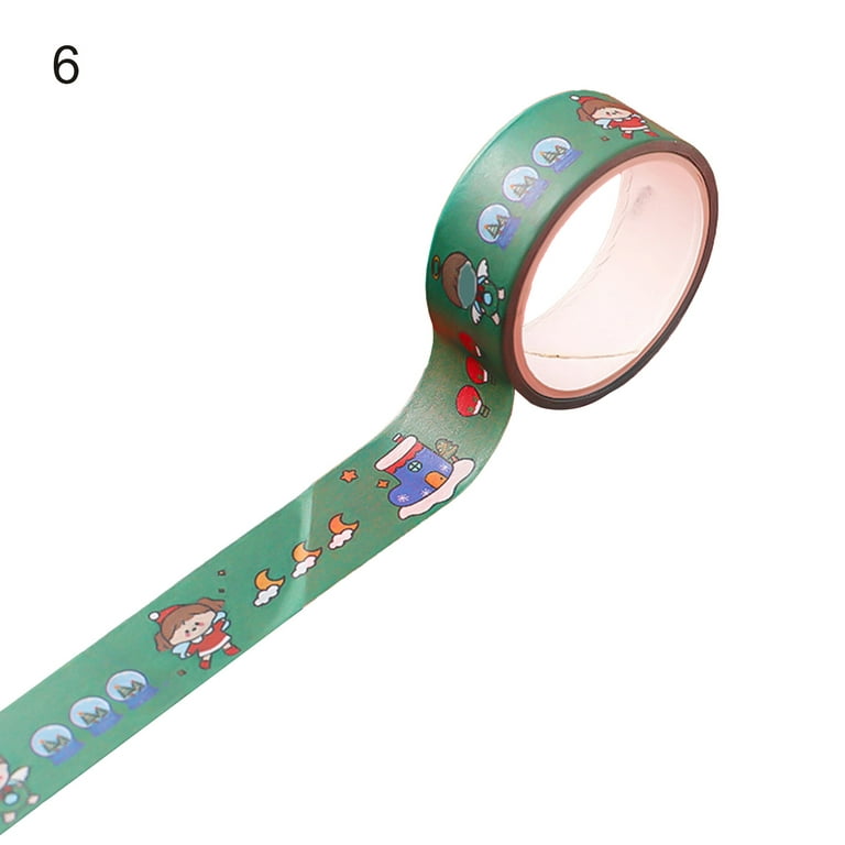 Christmas Biodegradable Washi Tape 15mm x 5m Paper Tape Eco