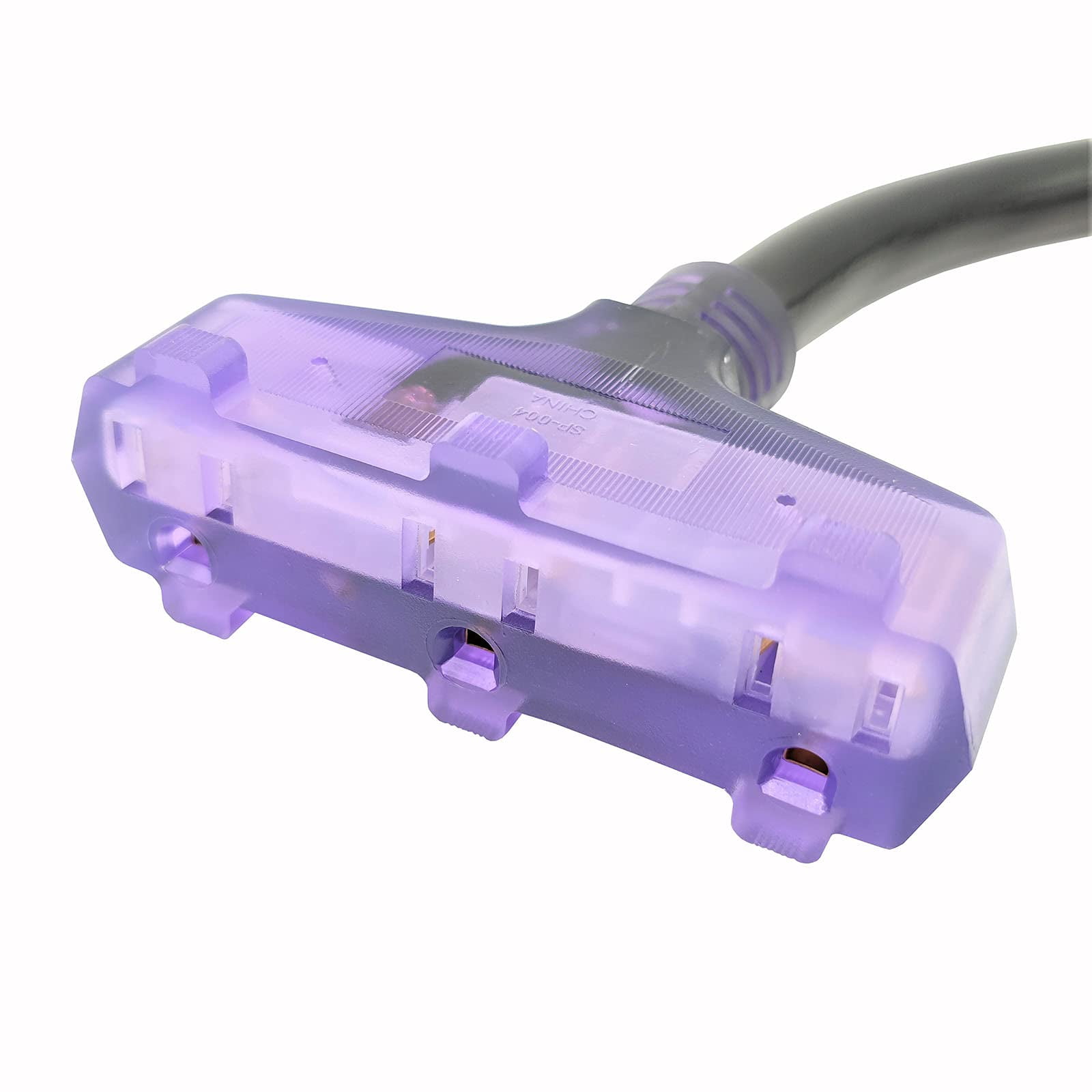 Parkworld 62671 Welder Adapter Cord, Dryer 3-Prong 6-50P Male to (3) 5-15R Female Household Tri Outlet with Lighted, Output 125V, 18 inch