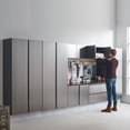 thumbnail image 5 of Newboti Furniture Nova Series Wood Utility Storage Garage Cabinet in Metallic Gray / Nova Series Wall Mounted Wood Utility Storage Garage Cabinet in Metallic Gray (32 in W x 72 in H x 20 in D) 17527, 5 of 15