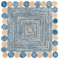 thumbnail image 5 of SAFAVIEH Cape Cod Kyle Geometric Area Rug, Blue/Beige, 5' x 7' Oval, 5 of 8