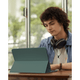 thumbnail image 6 of Aoub Keyboard Case for iPad 6th / 5th Generation 2018/2017 9.7 Inch, iPad Air / Air 2, Magnetic Detachable Wireless Bluetooth Folio Stand Rechargeable Keyboard Cover with Pencil Holder, Dark Green, 6 of 8