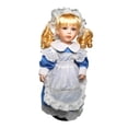 thumbnail image 4 of Muñeca de porcelana, adorno de mesa, regalo de cumpleaños, 40 cm, linda estatua, centro de mesa. Azul, 4 of 9
