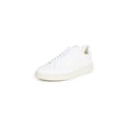 thumbnail image 1 of Tenis Veja V-10 con cordones para mujer, totalmente blancas, piel sintética, 1 of 4