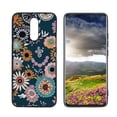 thumbnail image 1 of Compatible with LG Solo LTE Phone Case, Pretty-Folk-Floral-1 Case Men Women, Flexible Silicone Shockproof Case for LG Solo LTE, 1 of 1