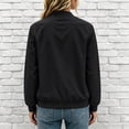 thumbnail image 7 of Enjoytime Fall Jackets for Women Stand Collar Zip Up Bomber Jackets Trendy Lightweight Casual Long Sleeve Outerwear, 7 of 7