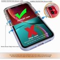 thumbnail image 4 of Compatible with iPhone 11 Case, and [2 x Tempered Glass Screen Protector] for Clear 360 Full Body Coverage Hard PC+Soft Silicone TPU 3in1 Shockproof P, 4 of 4