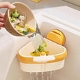 thumbnail image 4 of OIUR 2Pcs Sink Drain Strainer Basket with Drain Hole Hanging Sink Corner Colander Triangle Sink Food Catcher Basket Kitchen Tool, 4 of 7