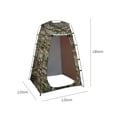 thumbnail image 3 of Privacy Shower Tent Portable Camping Tent Outdoor Toilet Changing Dressing Room Instant Privacy Shelter for Picnic Waterproof Bathroom, 3 of 7