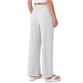 thumbnail image 5 of Sweatpants Womens Solid Color High Waist Wide Leg Pants With Pockets, 5 of 6