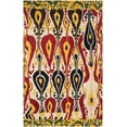 thumbnail image 2 of Safavieh Ikat Betty Southwestern Wool Area Rug, Cream/Green, 5' x 8', 2 of 8