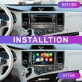 thumbnail image 2 of Car Radio Stereo for Toyota Sienna 2011-2014, Carplay Andriod Auto GSP Navigation FM Bluetooth Wifi SWC, Android 13 9 Inch Touchscreen Car Multifunctional Player, 2 of 9