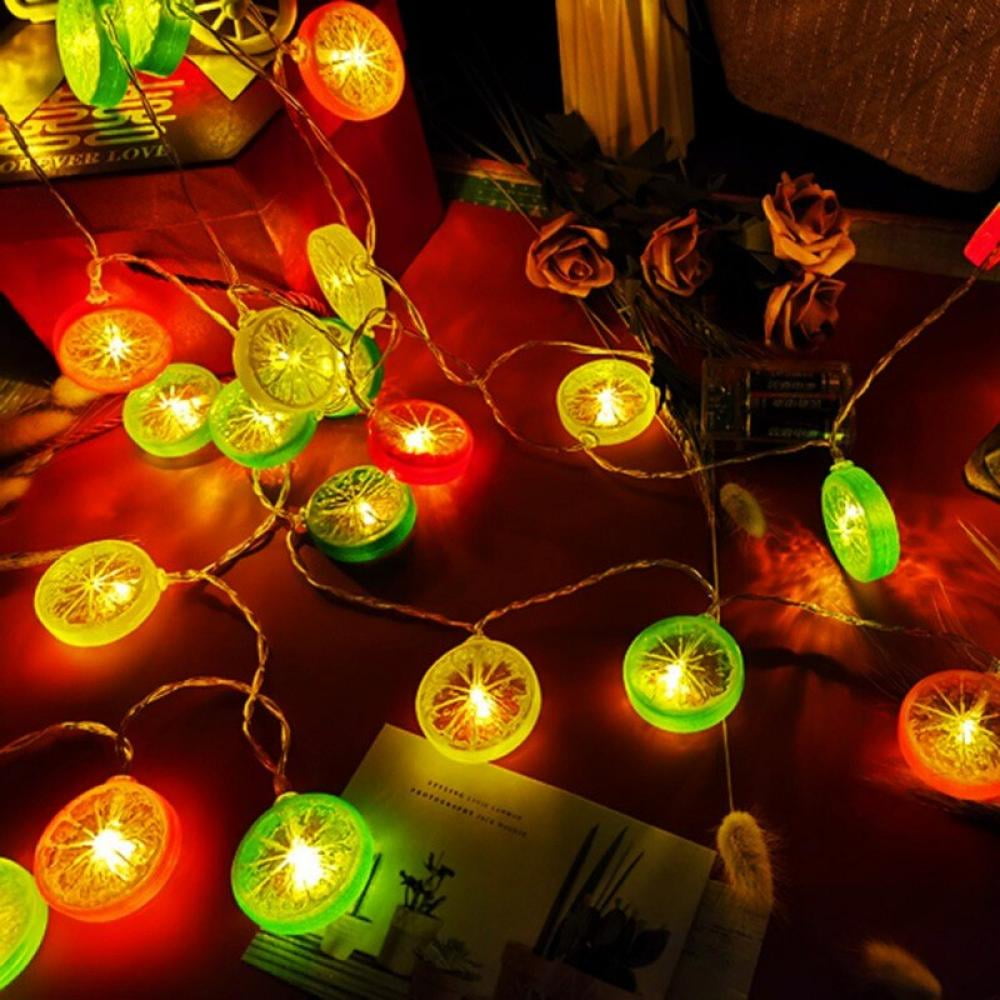 Details about   Lovely Fruit Lemon String Lights 3m 20 Led Fairy Decoration Lighting House Stlye 