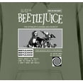 thumbnail image 2 of Beetlejuice The Ghost With the Most Men's Olive Green Graphic Hoodie-Medium, 2 of 3