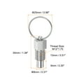 thumbnail image 2 of Spring Plunger with Pull Ring M12*1.75 0.51" Thread Length Pin Dia.8mm Flat Carbon Steel Non-Locking, 2 of 5