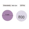 thumbnail image 2 of Unique Bargains 25 Pack 1-Inch Purple Sanding Discs 800 Grits Hook & Loop Professional Aluminum Oxide Sandpaper Mini Size, 2 of 5