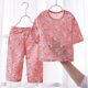 thumbnail image 4 of Odeerbi 1-14 Años Niñas Pijamas de Algodón de Verano de Manga Corta Pants Set Soft Print Sleepwear Pijamas de Dos Piezas, 4 of 5