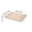 Beige, variant on Plastic Serving Tray, Large 15 x 10 Inch Reusable Serving Platter, Food Grade BPA Free Party Tray for BBQ Picnic Catering Home Kitchen