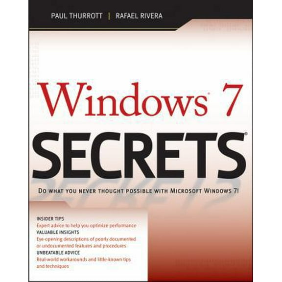 Pre-Owned Windows 7 Secrets (Paperback) 0470508418 9780470508411