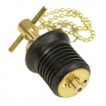thumbnail image 2 of WhiteCap S-0293C Boat Drain Plug Bailer 1 " Diameter Brass w/ 8 Inch Brass Chain, 2 of 2