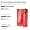 thumbnail image 5 of McKesson infectious Waste Bags - Star-Sealed Bottom, 1.6 mil - Red, 40 gal to 45 gal Capacity, 40 in x 46 in, 100 Ct, 5 of 6
