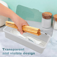 thumbnail image 4 of Flatware Tray with Lid,Utensil Storage with Lid Plastic Cutlery Tray,Cutlery Drawer Organizer Utensil Storage ContainerD, 4 of 6