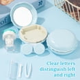 thumbnail image 4 of 1 Pcs Blue Macaron Contact Lens Travel Case with Cleaner Portable Contact Box with Mirror Tweezers Solution Bottle, 4 of 8