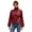 Red, variant on uublik Women's Trench Coat Khaki Long Sleeve Classic Overcoat Open Front Cardigan Jacket