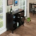 thumbnail image 5 of Furniture of America Ruybal Engineered Wood Wine Rack/Buffet in Cappuccino, 5 of 6