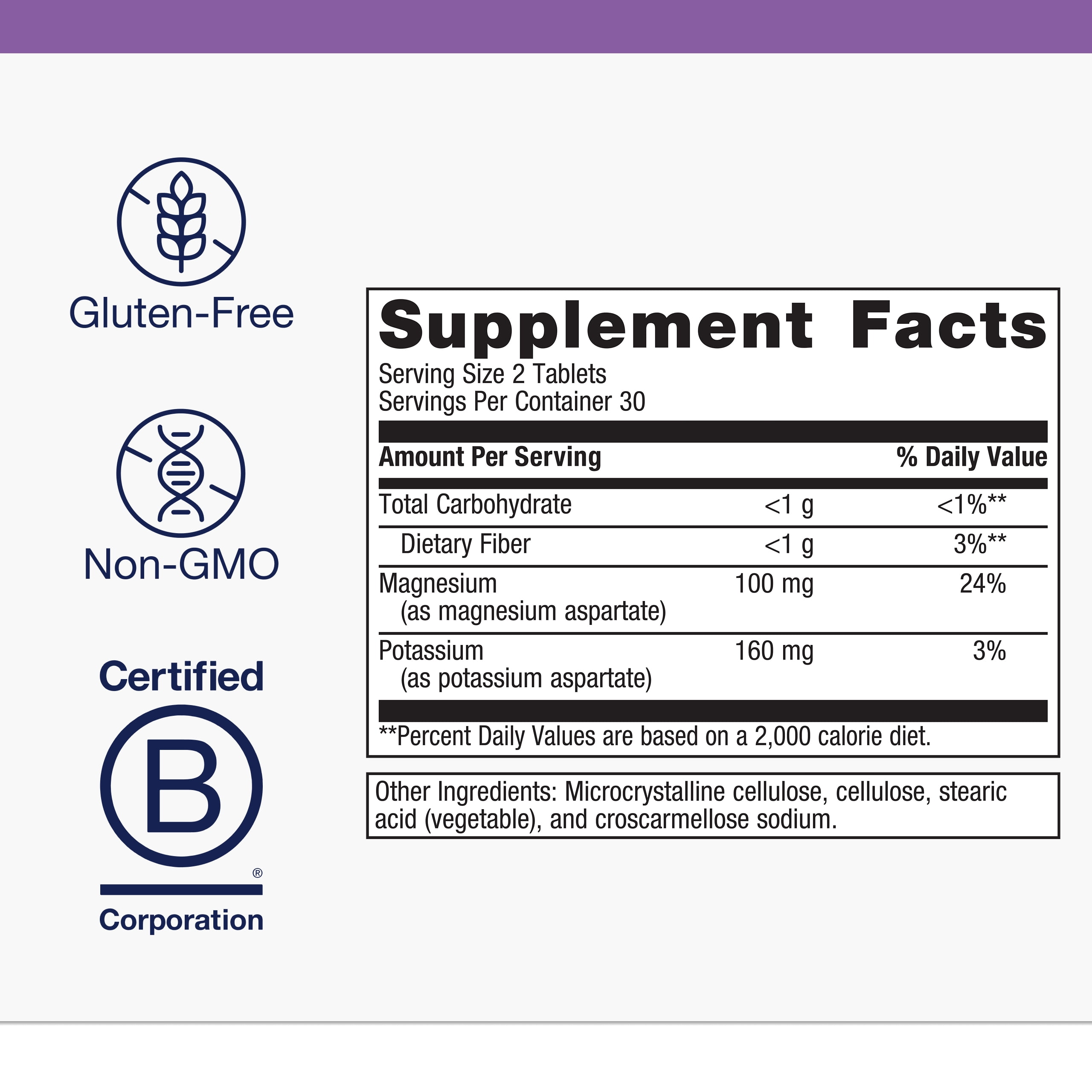 Metagenics Mg/K Aspartate - With Potassium & Magnesium Aspartate - Electrolyte Supplement* - Mineral Magnesium - Highly Absorbable - Non-GMO - Gluten-Free - Vegetarian - 60 Tablets