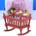 thumbnail image 4 of Dollhouse Miniature Furniture, Beautiful Vivid Sturdy Exquisite Workmanship Miniature  Bed  For 1:12 Dollhouse, 4 of 8