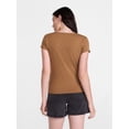 thumbnail image 4 of Scenario Women's Scoop Neck Tee with Cap Sleeves, Sizes XS-XXXL, 4 of 6