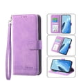thumbnail image 2 of Funda Tipo Billetera para Xiaomi Redmi 15 4G Carcasa Abatible con Porta Tarjetas, Bolsillo para Efectivo, Soporte Ajustable, Cierre Magnético y Correa de Muñeca Morado, 2 of 6
