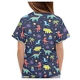 thumbnail image 4 of Garronmavis Dinosaur T Shirts for Boys 5-6 Kids Summer Short Sleeve Crewneck Shirts Cute Graphic Tees Y2K Going Out Tops Lightweight Cozy Everyday Shirts for School & Play, 4 of 6