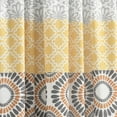 thumbnail image 3 of Lush Decor Bohemian Stripe Window Curtain Panels - Blue/Green - 84 x 52, 3 of 6