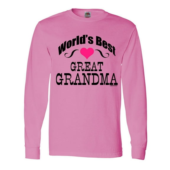 Inktastic World's Best Great Grandma Long Sleeve T-Shirt