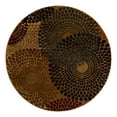 thumbnail image 3 of Unique Loom Barista Collection Area Rug - Java (6' 1" Round Beige/Black), 3 of 7