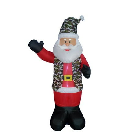 New Airman Battle Uniform - The Holiday Aisle Christmas Inflatable Battle Dress Uniform Santa Claus