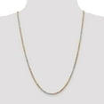 thumbnail image 2 of 14K Tri-Color Gold 2.9mm Diamond Cut Rope Chain 20 IN, 2 of 6