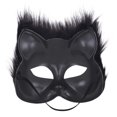 thumbnail image 3 of Máscara de mascarada NQ Mujer Encaje Gato Negro 3 Piezas, 3 of 4