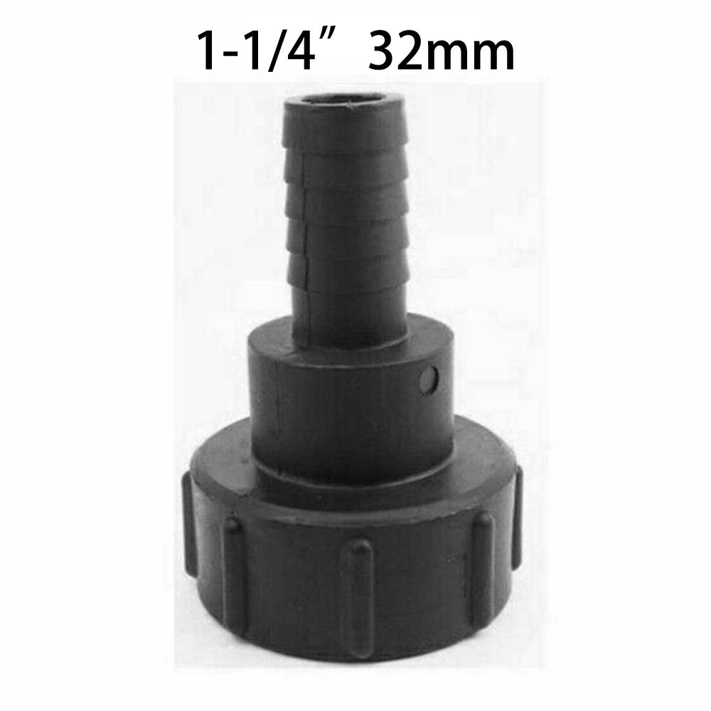 Black Water Tank Garden Hose Adapter Fitting Tool 1/2",3/4",1",11/4",1