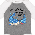 thumbnail image 4 of Inktastic My Nana Loves Me- whale shark Boys or Girls Long Sleeve Baby Bodysuit, 4 of 5
