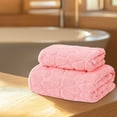 thumbnail image 4 of Rbaofujie Yoga Towel Bath Towel and Towel Two-Piece Set Made Of Fleece Thickened Turtle Back Fleece Soft Drying and Absorbent Washcloths for Showering, 4 of 7