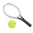 thumbnail image 3 of SHISUYAN 1 Set Mini House Tennis Racket and Tennis Model Mini Ornament Photo Prop, 3 of 8