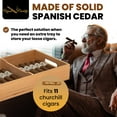 thumbnail image 4 of Quality Importers Spanish Cedar Cigar Tray, 4 of 8