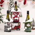 thumbnail image 2 of Funda navideña para botella de vino, decoración de Mesa para el hogar, regalo de Navidad, 2020, 1 unidad, 2 of 4