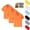 Orange, variant on Mfakffe 3 Pcs Toddler Boys Girls Polo Shirts Back To School Golf School Uniform Summer Short Sleeve Shirt Casual Lapel Collar T Shirts